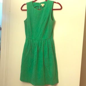 Jcrew pleated ponte dress 